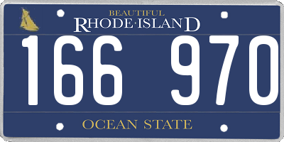 RI license plate 166970