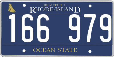 RI license plate 166979