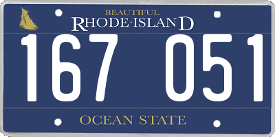 RI license plate 167051