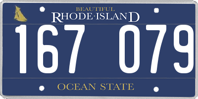 RI license plate 167079
