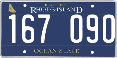RI license plate 167090