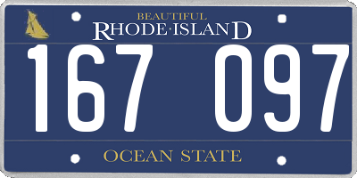 RI license plate 167097