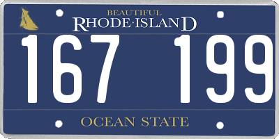 RI license plate 167199