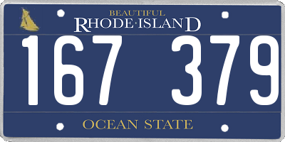 RI license plate 167379