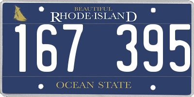 RI license plate 167395