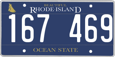 RI license plate 167469