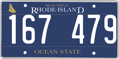 RI license plate 167479