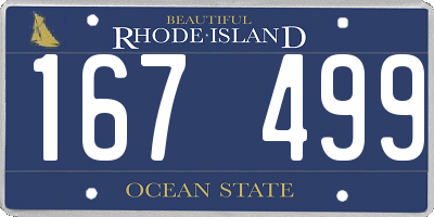 RI license plate 167499