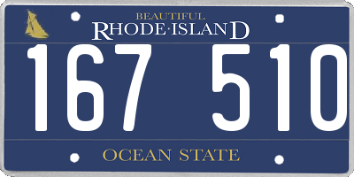 RI license plate 167510