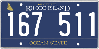 RI license plate 167511