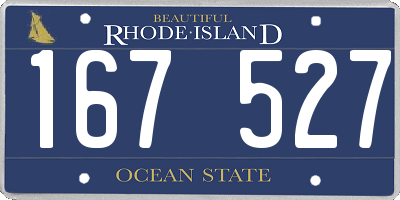 RI license plate 167527