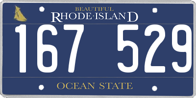 RI license plate 167529