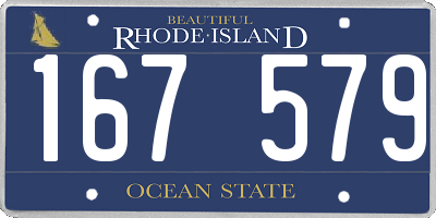 RI license plate 167579