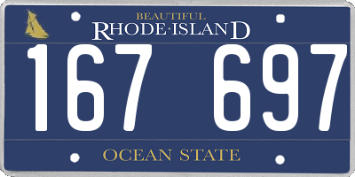 RI license plate 167697
