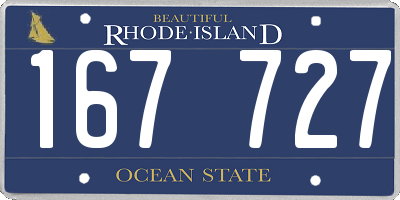 RI license plate 167727