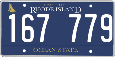 RI license plate 167779