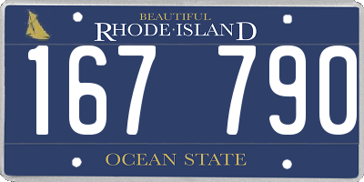 RI license plate 167790