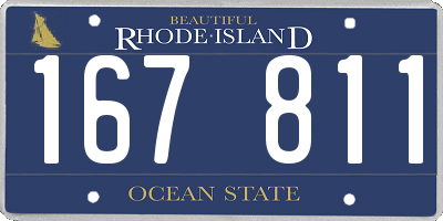 RI license plate 167811