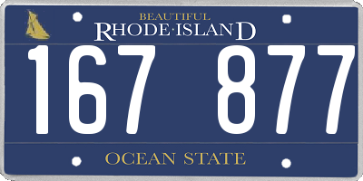 RI license plate 167877