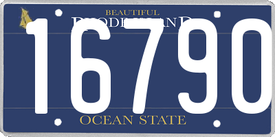 RI license plate 16790