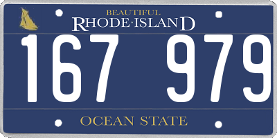 RI license plate 167979