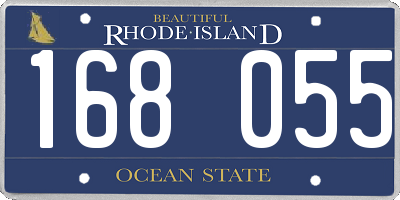 RI license plate 168055