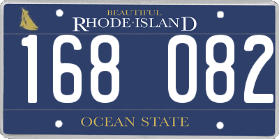 RI license plate 168082