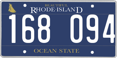RI license plate 168094