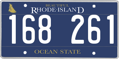 RI license plate 168261