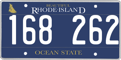 RI license plate 168262