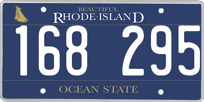 RI license plate 168295