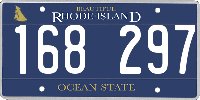 RI license plate 168297