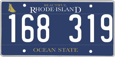RI license plate 168319