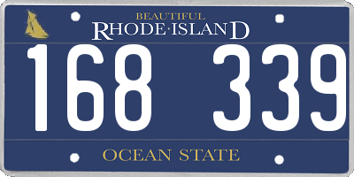 RI license plate 168339
