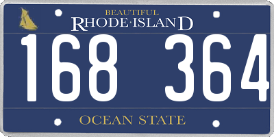 RI license plate 168364