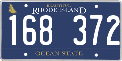 RI license plate 168372