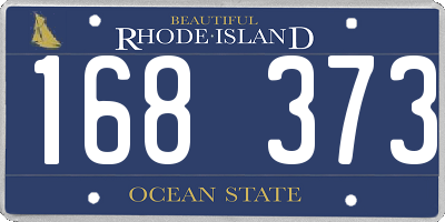RI license plate 168373