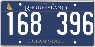 RI license plate 168396