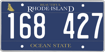 RI license plate 168427