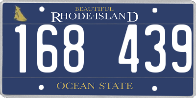 RI license plate 168439