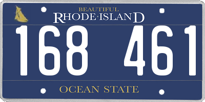 RI license plate 168461
