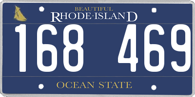 RI license plate 168469