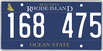 RI license plate 168475