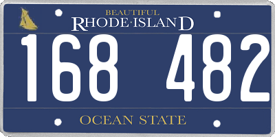 RI license plate 168482