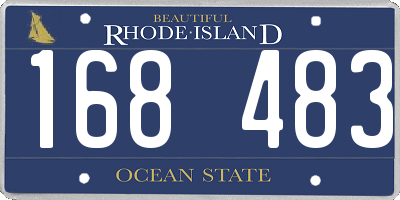 RI license plate 168483