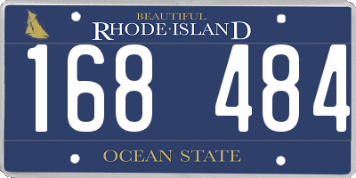 RI license plate 168484