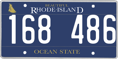 RI license plate 168486