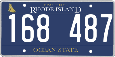 RI license plate 168487