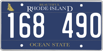 RI license plate 168490