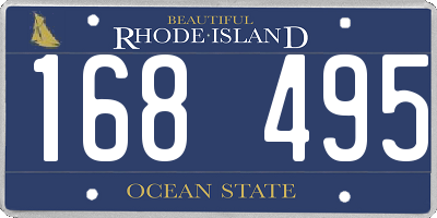 RI license plate 168495